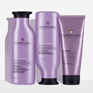 Pureology Hydrate SHEER Shampoo & Conditioner 9oz + SUPERFOOD